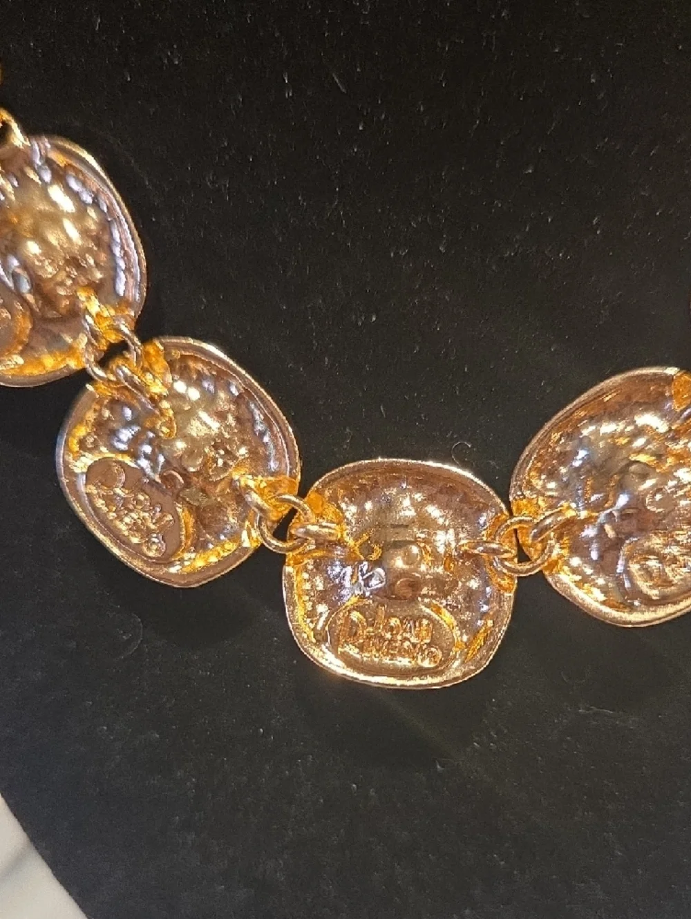 Joan Rivers Gold-Tone Necklace with Light Blue Stones - Picture 3 of 4